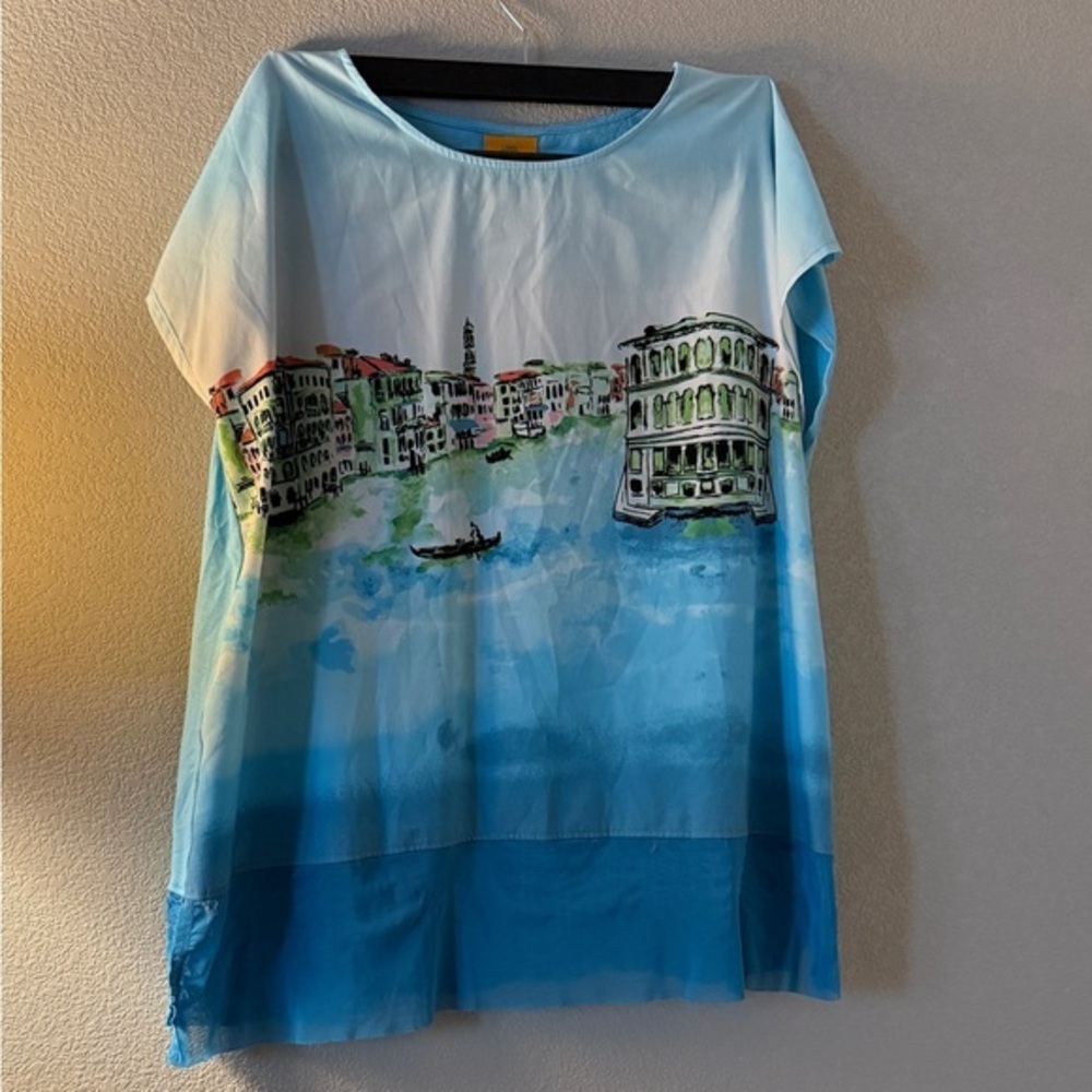 Ruby Rd. Scenic Blue Tunic